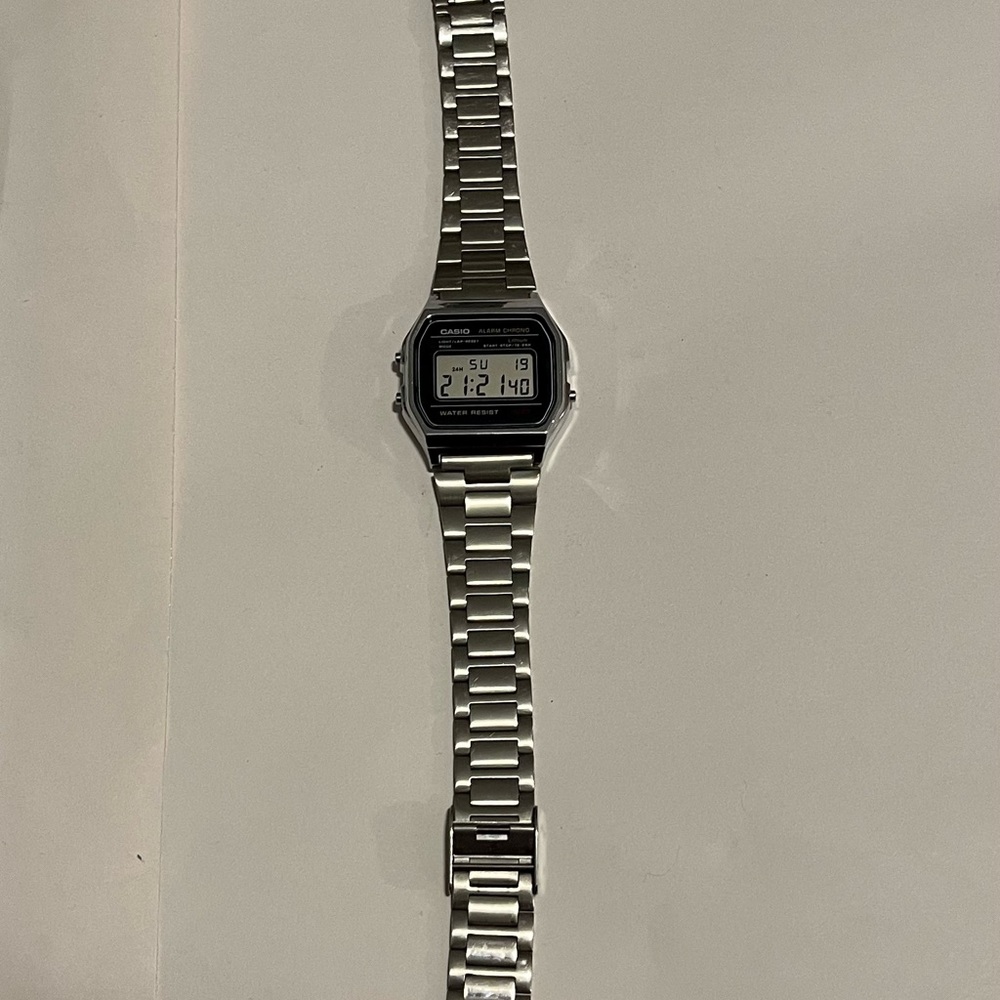 Casio Metallic Silver Digital Watch